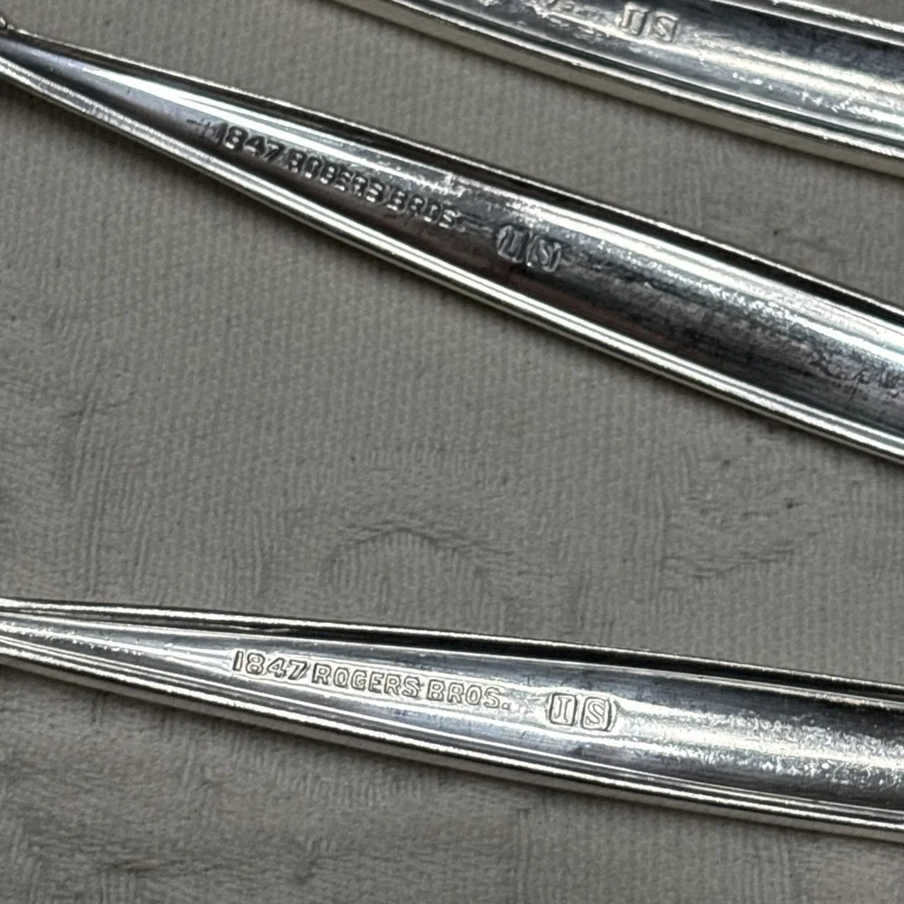 1965 GARLAND 1847 Rogers Bros IS Fork Spoon Lot Silver Plate Flatware